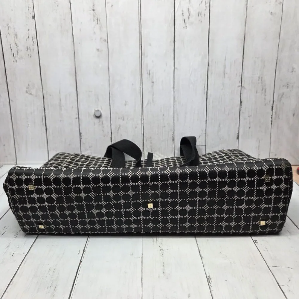 Kate Spade Large Baby Diaper Bag / Tote /Travel /Work Noel Print Black Ivory